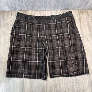Mens Fila Sport Golf Shorts Size 38 Gray Plaid